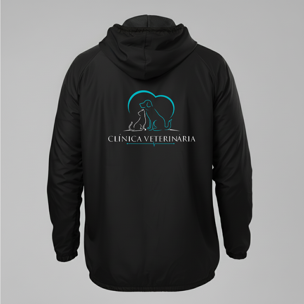 Jaqueta Corta vento Clinica Veterinária