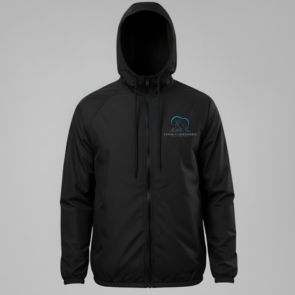 Jaqueta Corta vento Clinica Veterinária