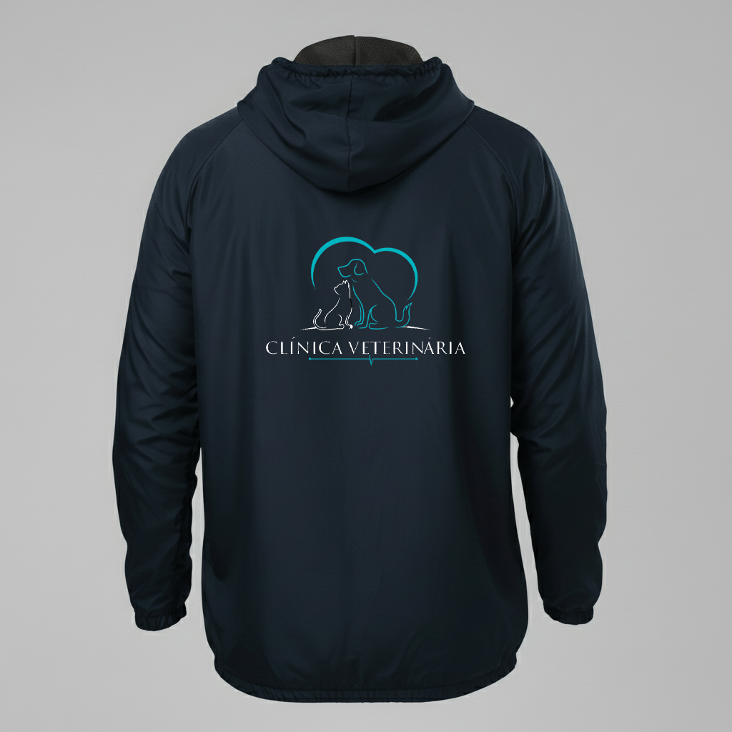 Jaqueta Corta vento Clinica Veterinária