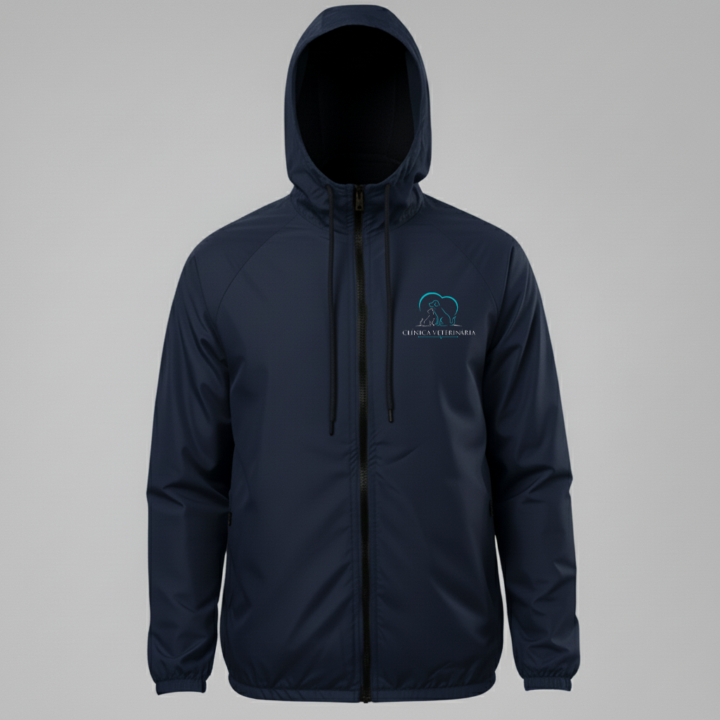 Jaqueta Corta vento Clinica Veterinária