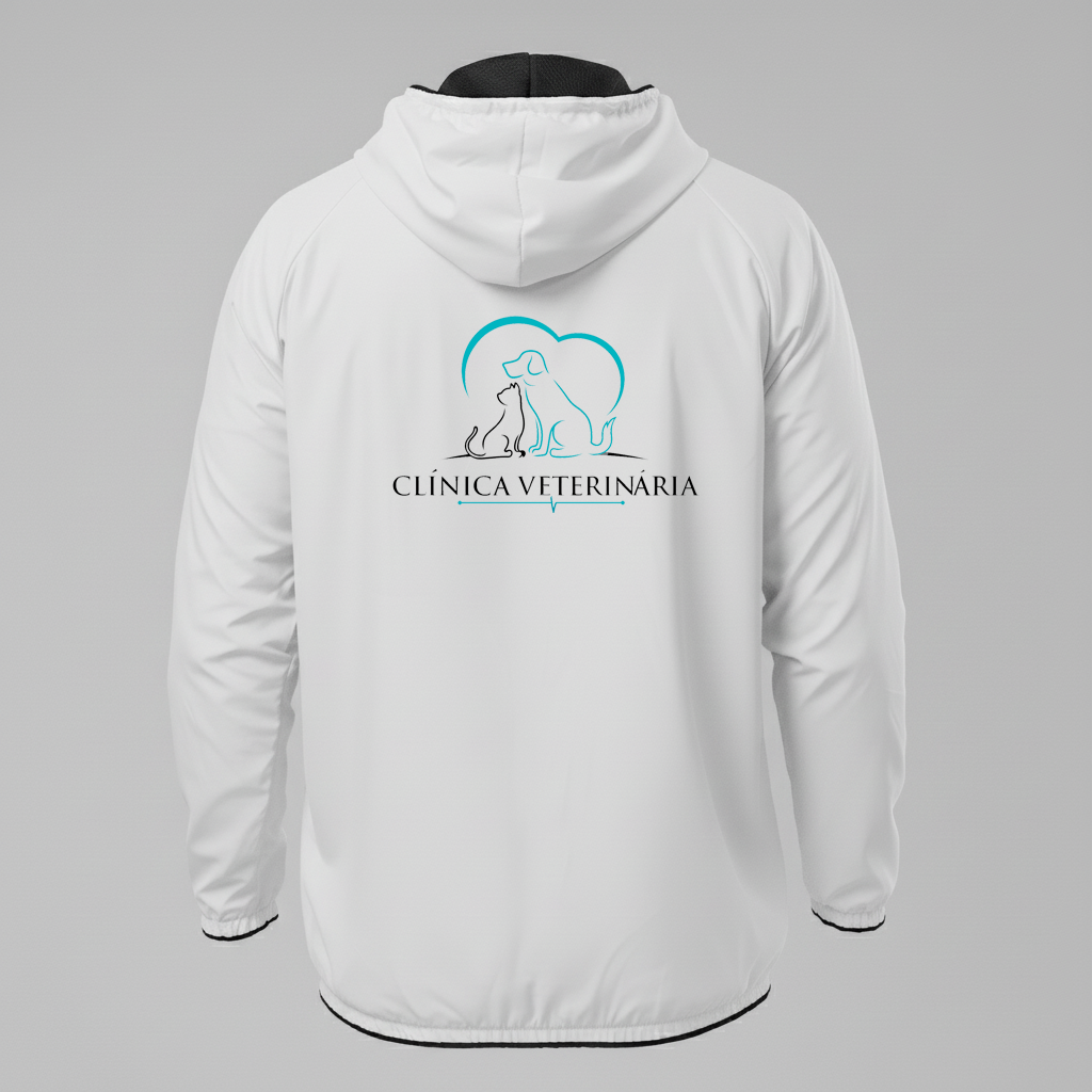 Jaqueta Corta vento Clinica Veterinária