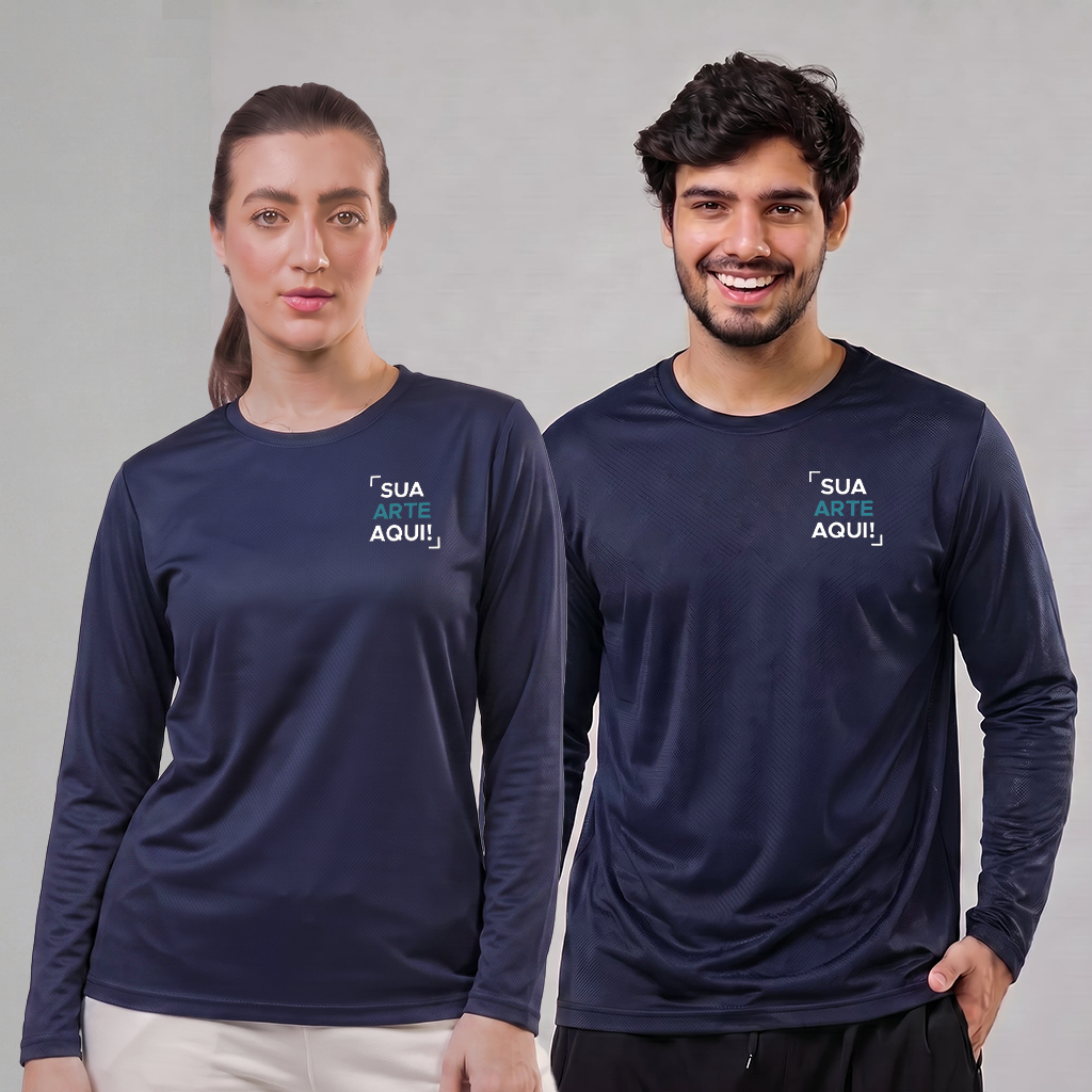 Camiseta Dry Fit Manga Longa Personalizável