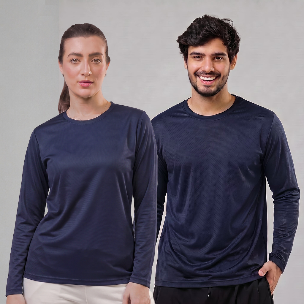 Camiseta Dry Fit Manga Longa Lisa