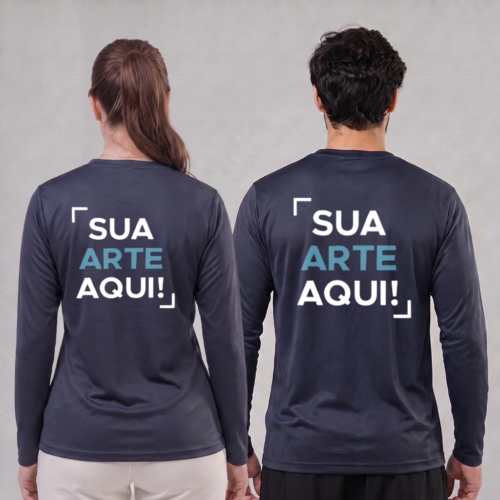 Camiseta Dry Fit Manga Longa Personalizável