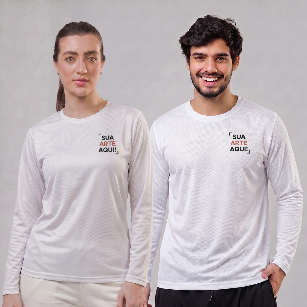 Camiseta Dry Fit Manga Longa Personalizável