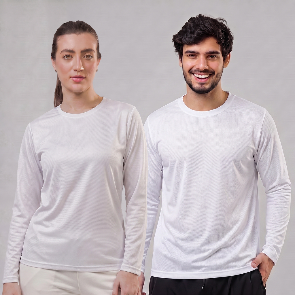 Camiseta Dry Fit Manga Longa Lisa