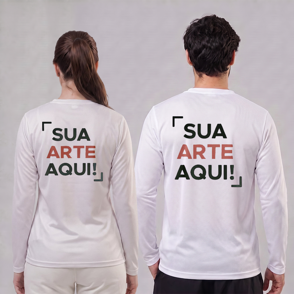 Camiseta Dry Fit Manga Longa Personalizável