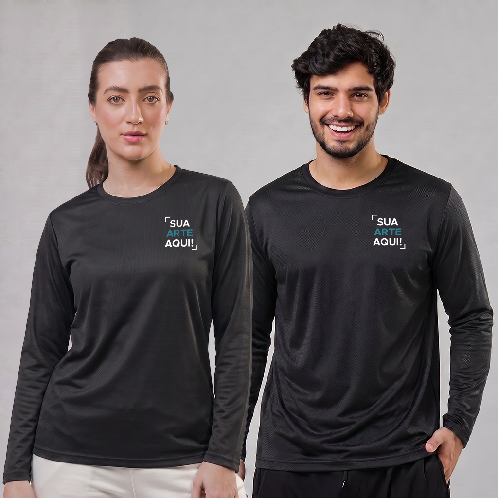 Camiseta Dry Fit Manga Longa Personalizável