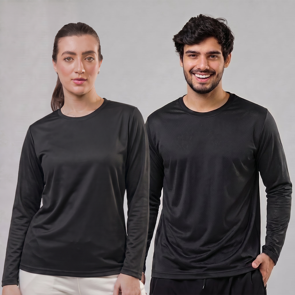 Camiseta Dry Fit Manga Longa Lisa