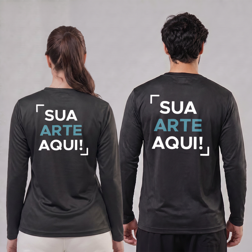 Camiseta Dry Fit Manga Longa Personalizável