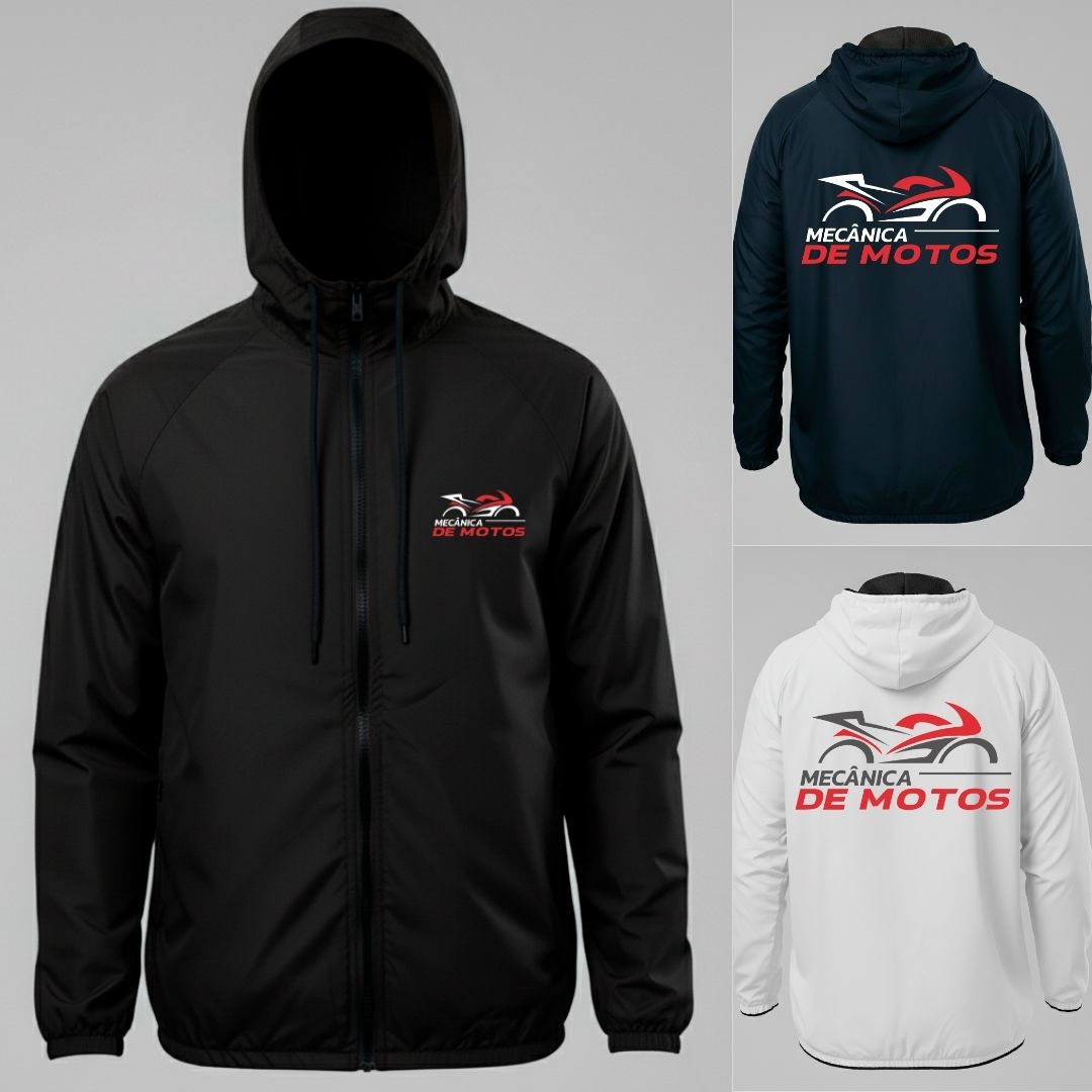 Jaqueta Corta Vento Mecânica de Motos