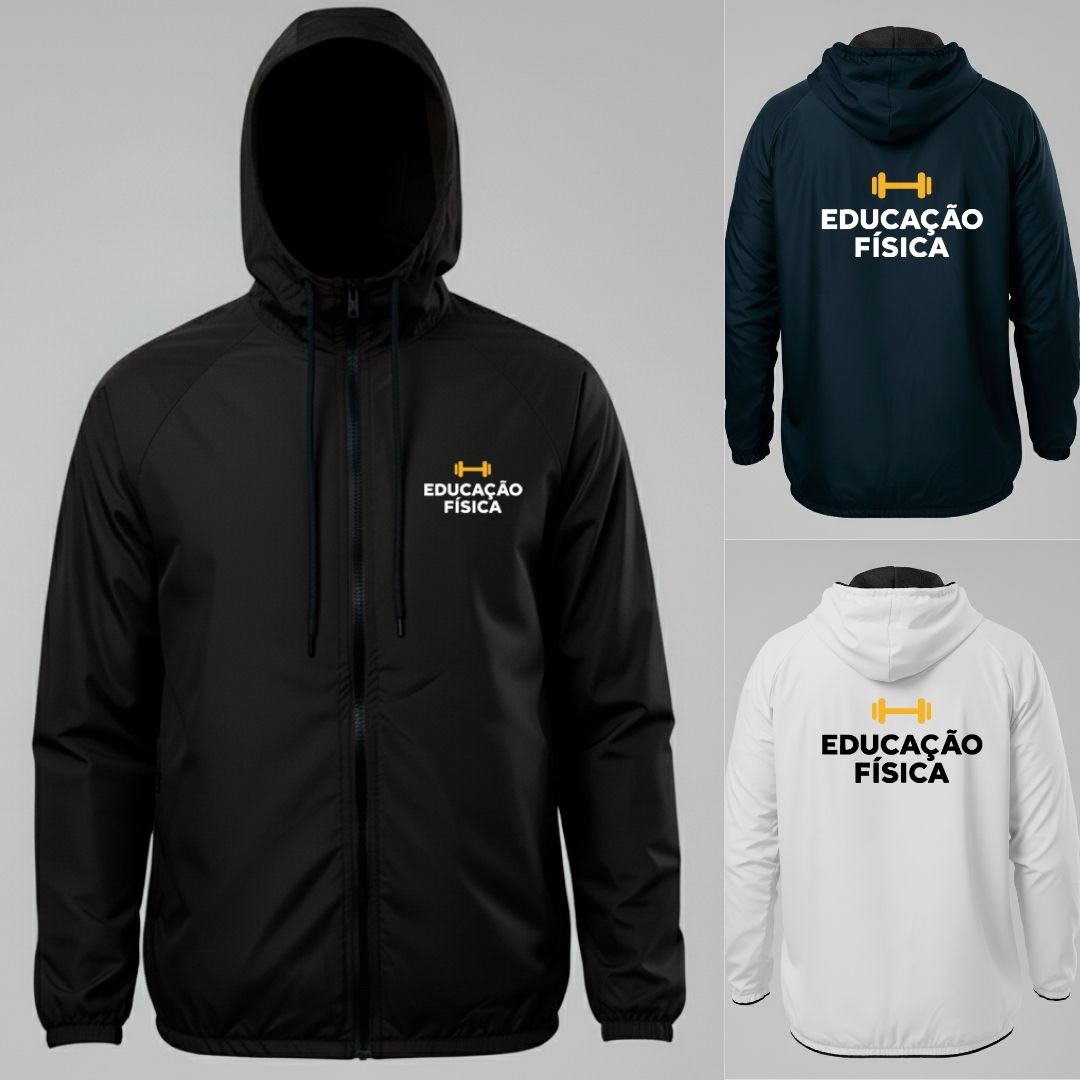 Jaqueta Corta vento Educação Física