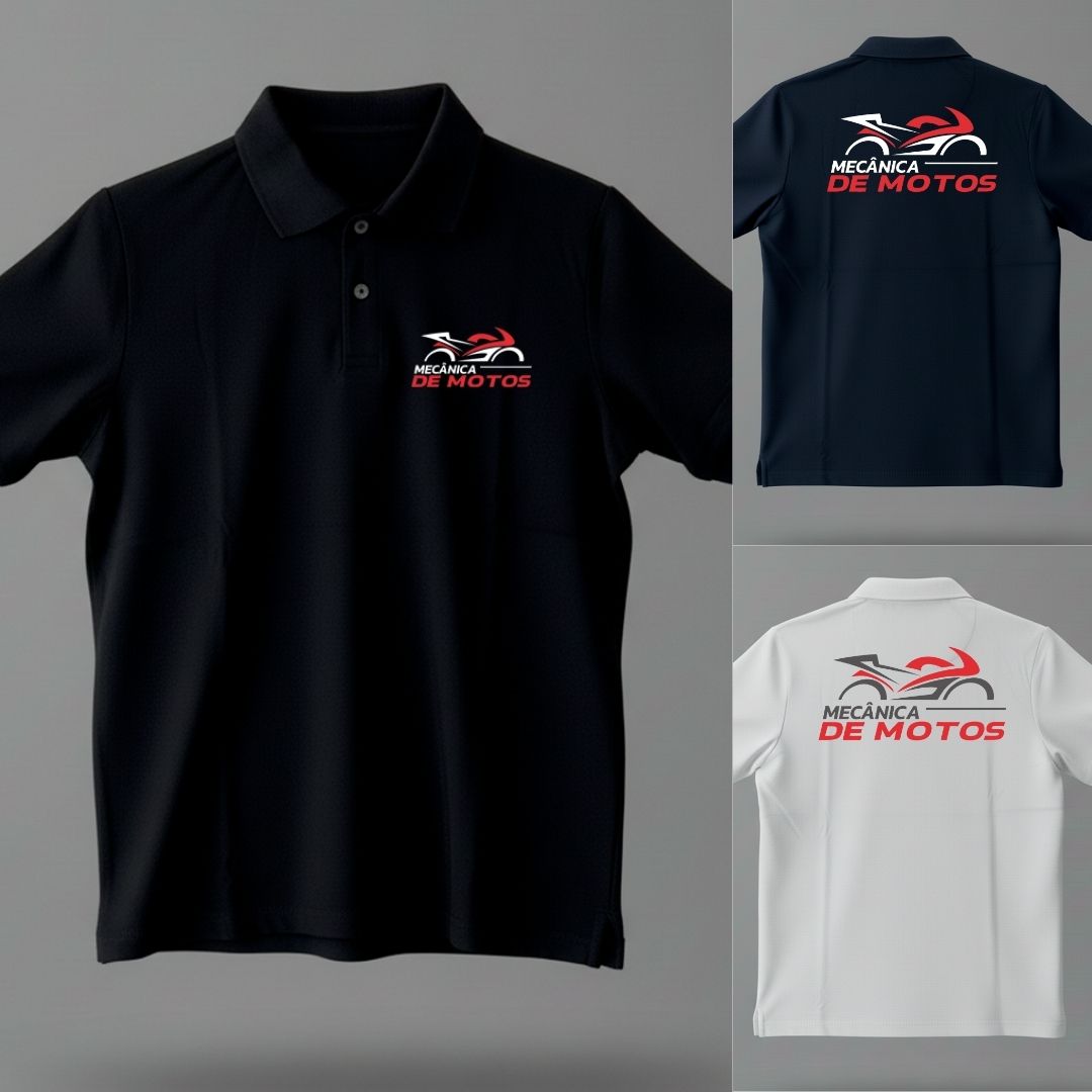 Camisa Polo Mecânica de Motos