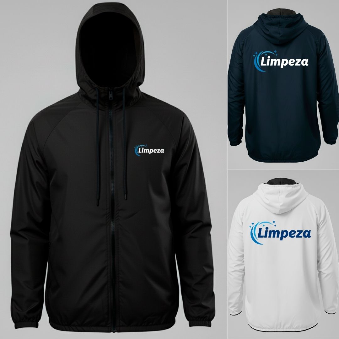 Jaqueta Corta Vento Limpeza