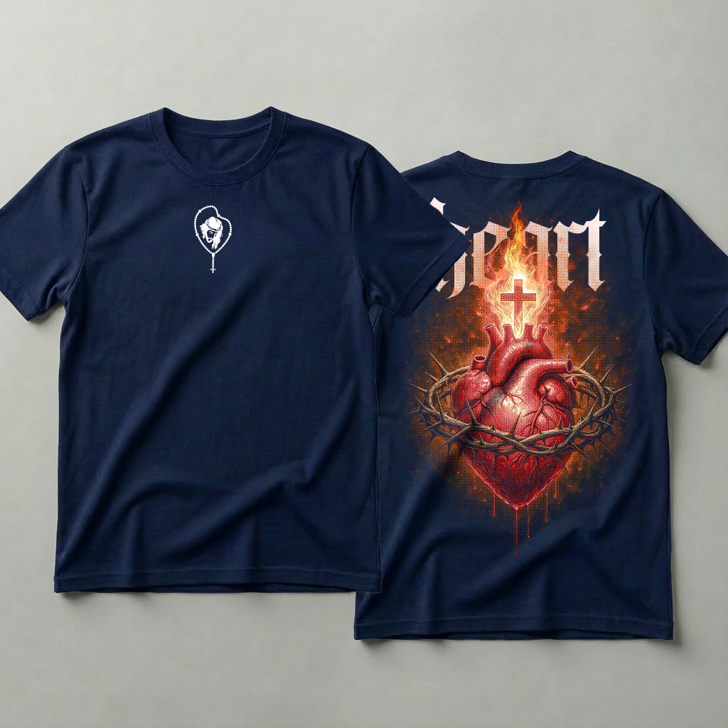 Camiseta Religião Heart