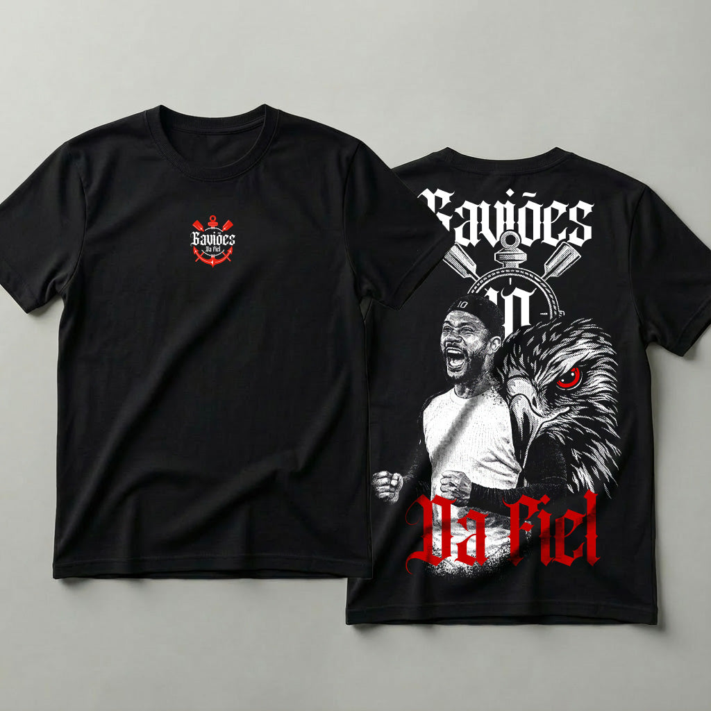 Camiseta Futebol Torcida Gaviões da Fiel