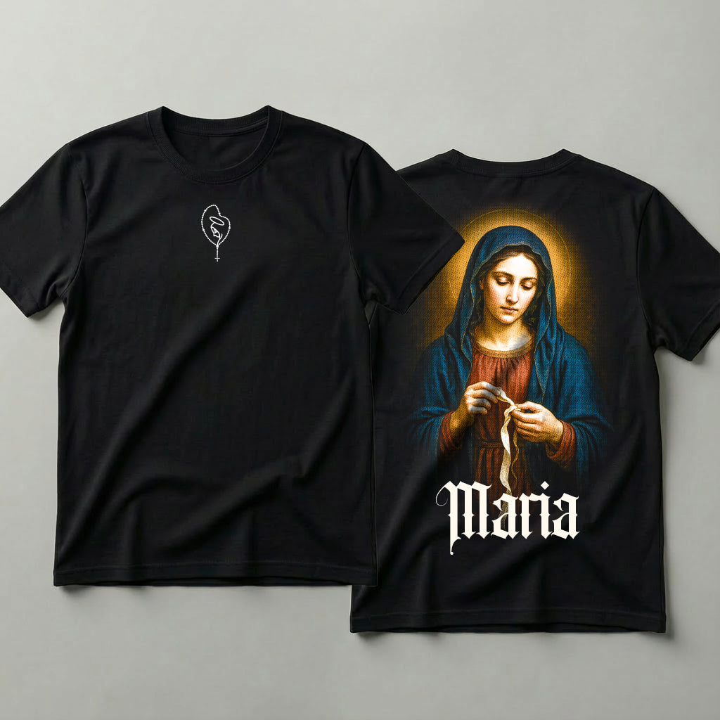 Camiseta Religião Maria