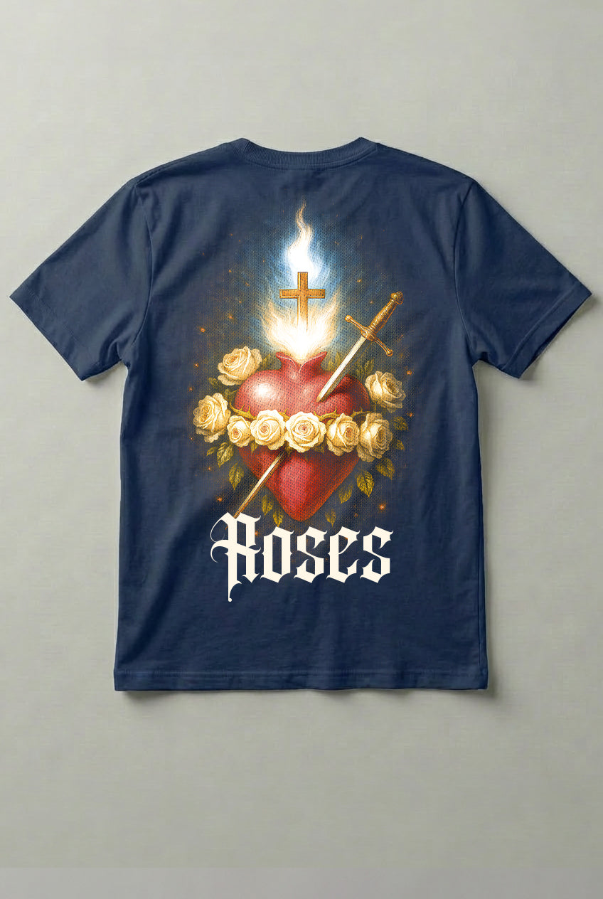 Camiseta Religião Roses