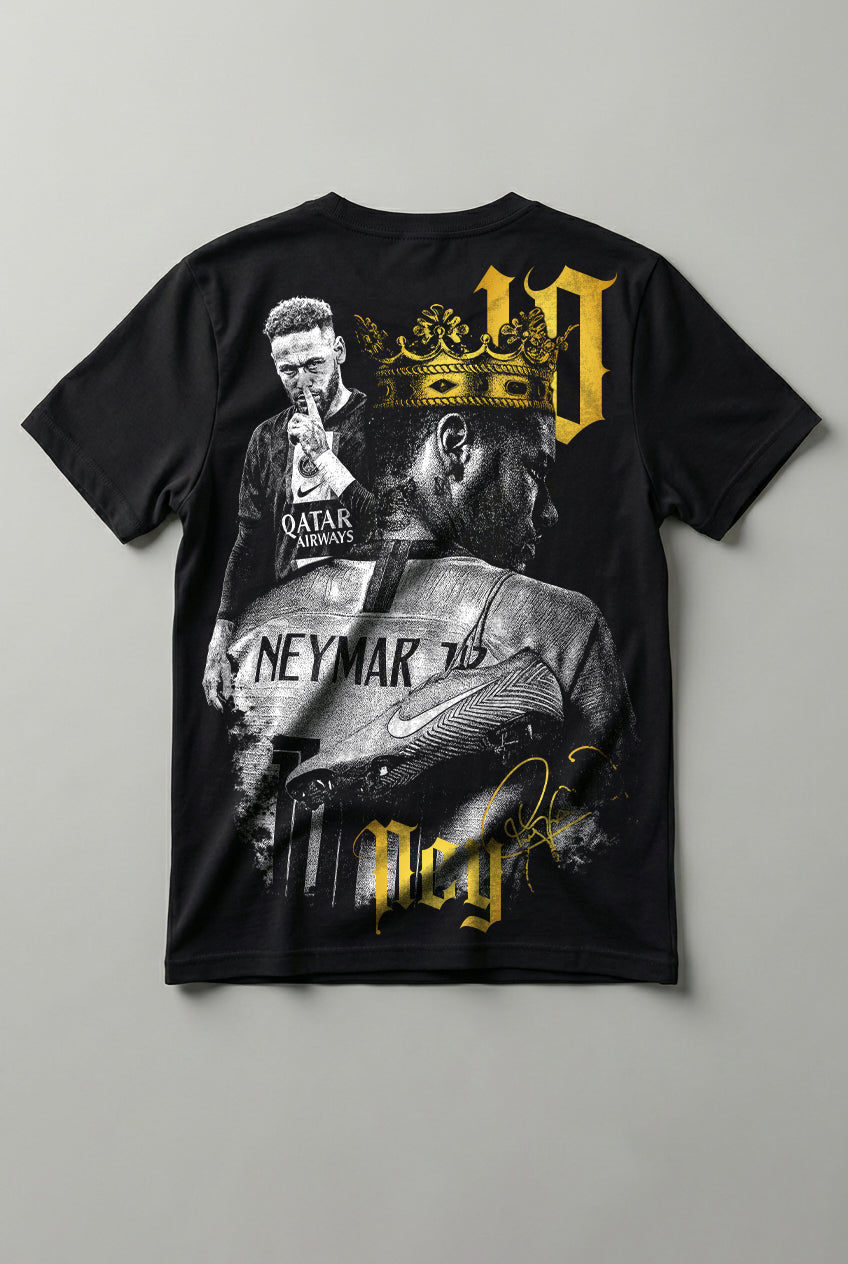 Camiseta Futebol Neymar Ouro