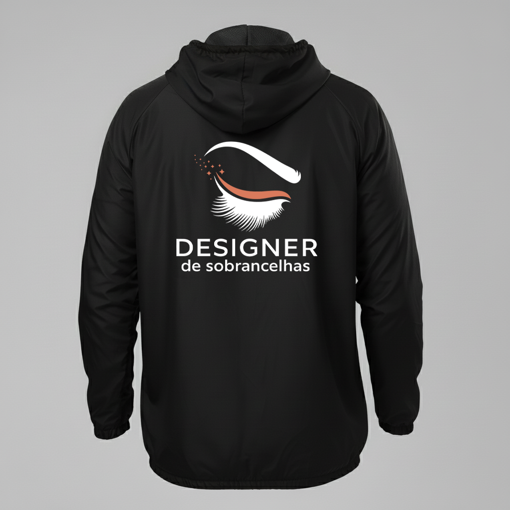 Jaqueta Corta vento Designer de Sobrancelhas