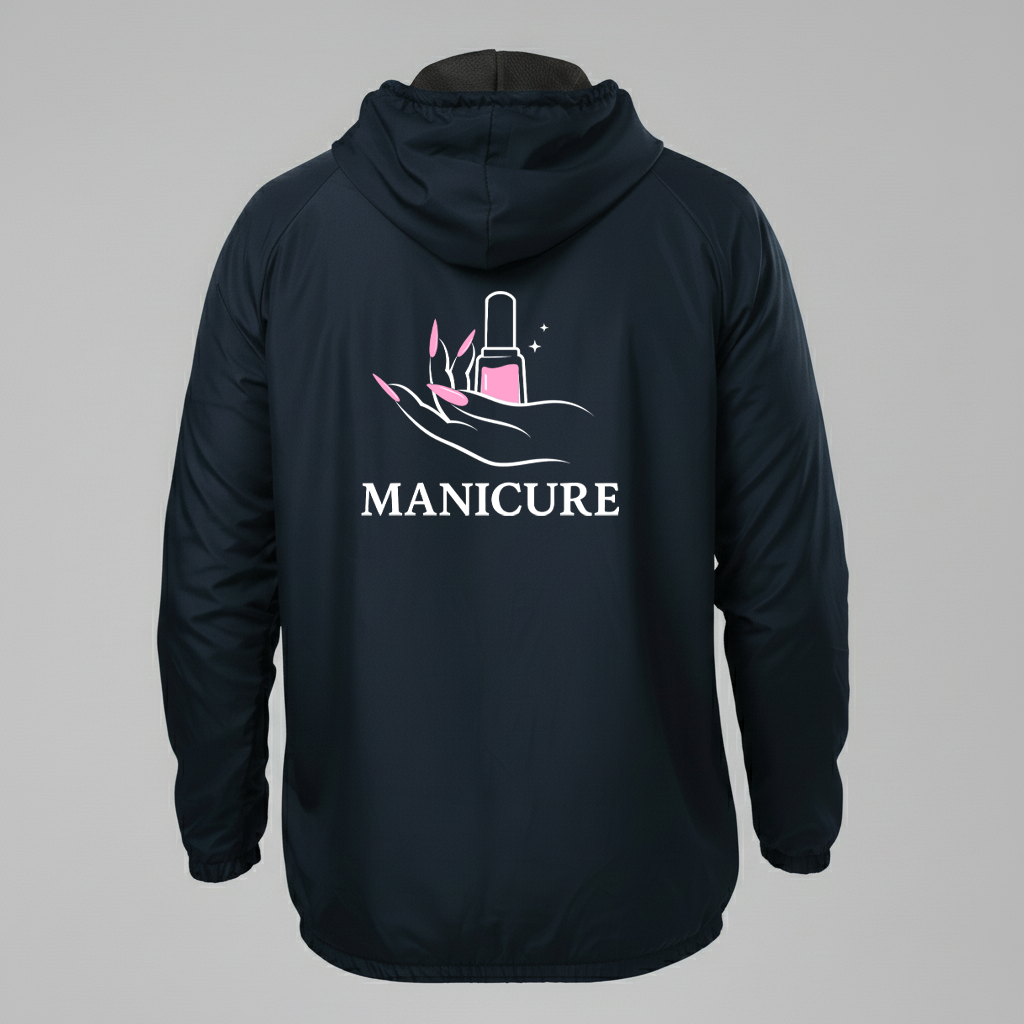 Jaqueta Corta vento Manicure e Pedicure