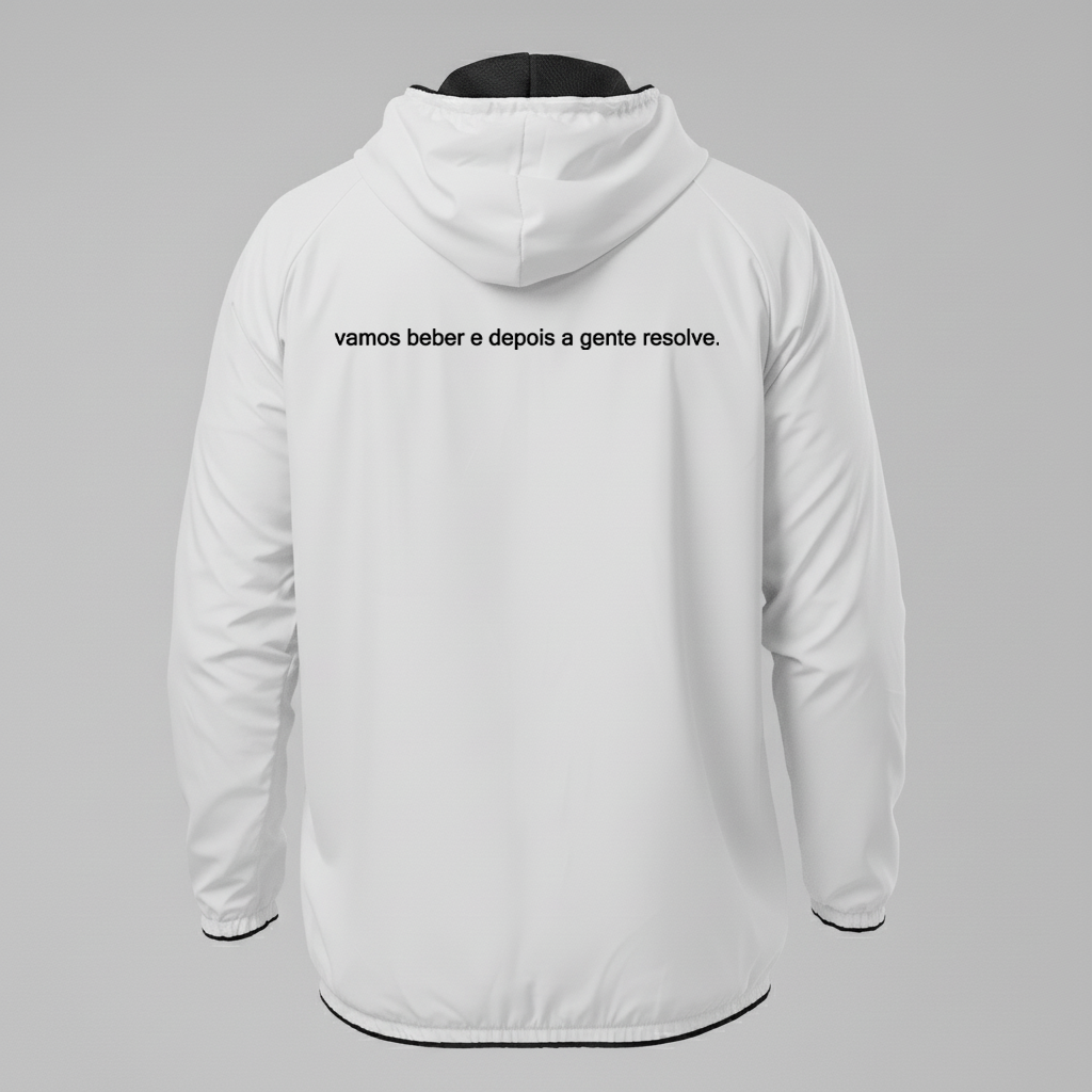 Jaqueta Corta vento, vamos beber e depois a gente resolve