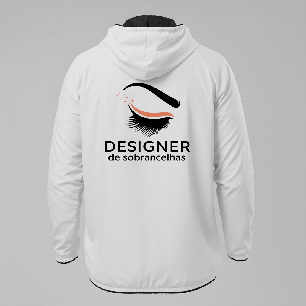 Jaqueta Corta vento Designer de Sobrancelhas