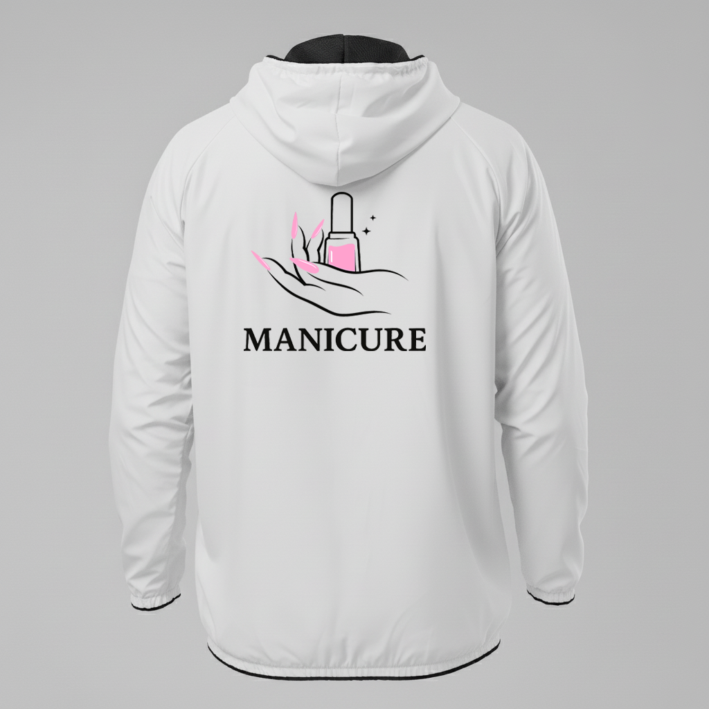 Jaqueta Corta vento Manicure e Pedicure