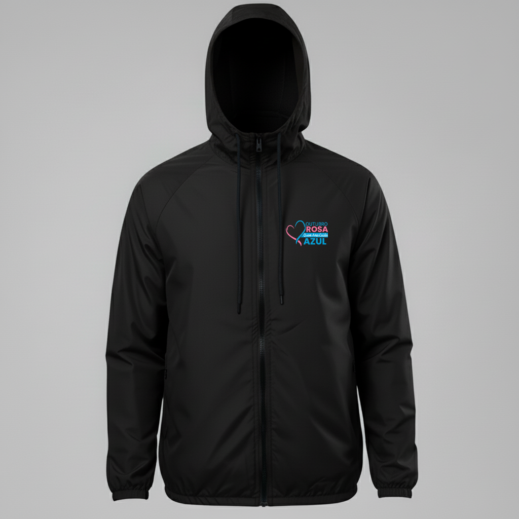 Jaqueta Corta Vento Outubro Rosa